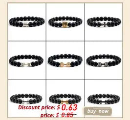 Reliatonny Natürlich Matt Schwarz Lava Vulkanstein 2025: Pfoten Druck Armband Homme Femme - Haustier Gedenkstätte Katze Hund Liebhaber Schmuck Unisex Strand