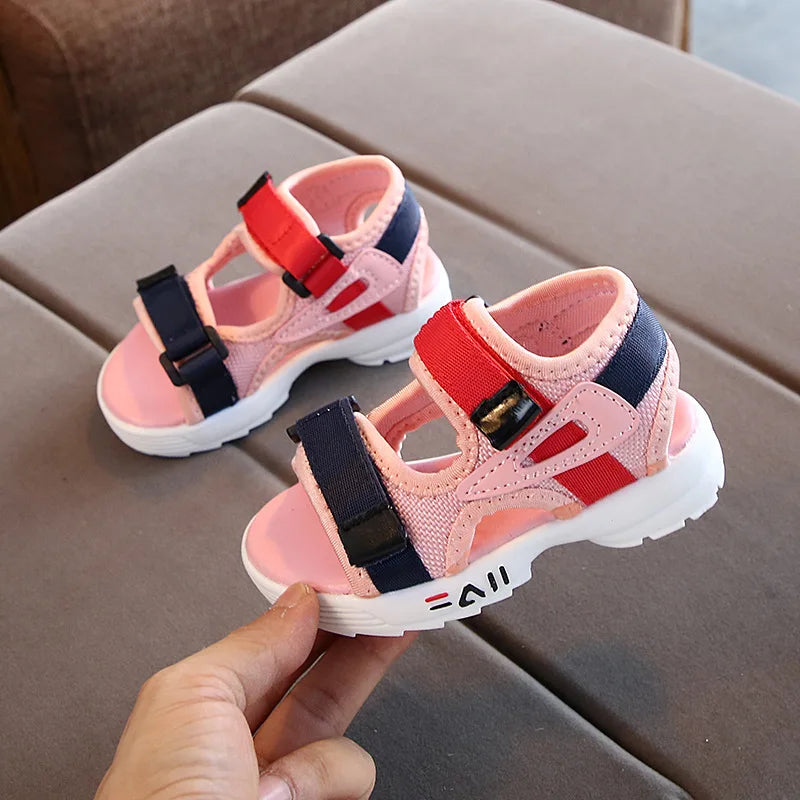 ZYCZWLC Kinder Sandalen Rutschfest - Größe 21-30 Klett