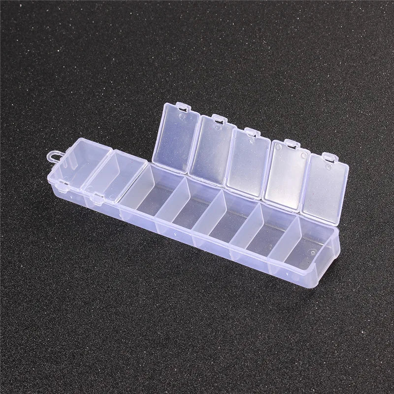 Plastik Schmuck Boxen Plastik Werkzeug Box Verstellbar Handwerk Organizer Lagerung Perlen Armband Schmuck Boxen Verpackung Großhandel