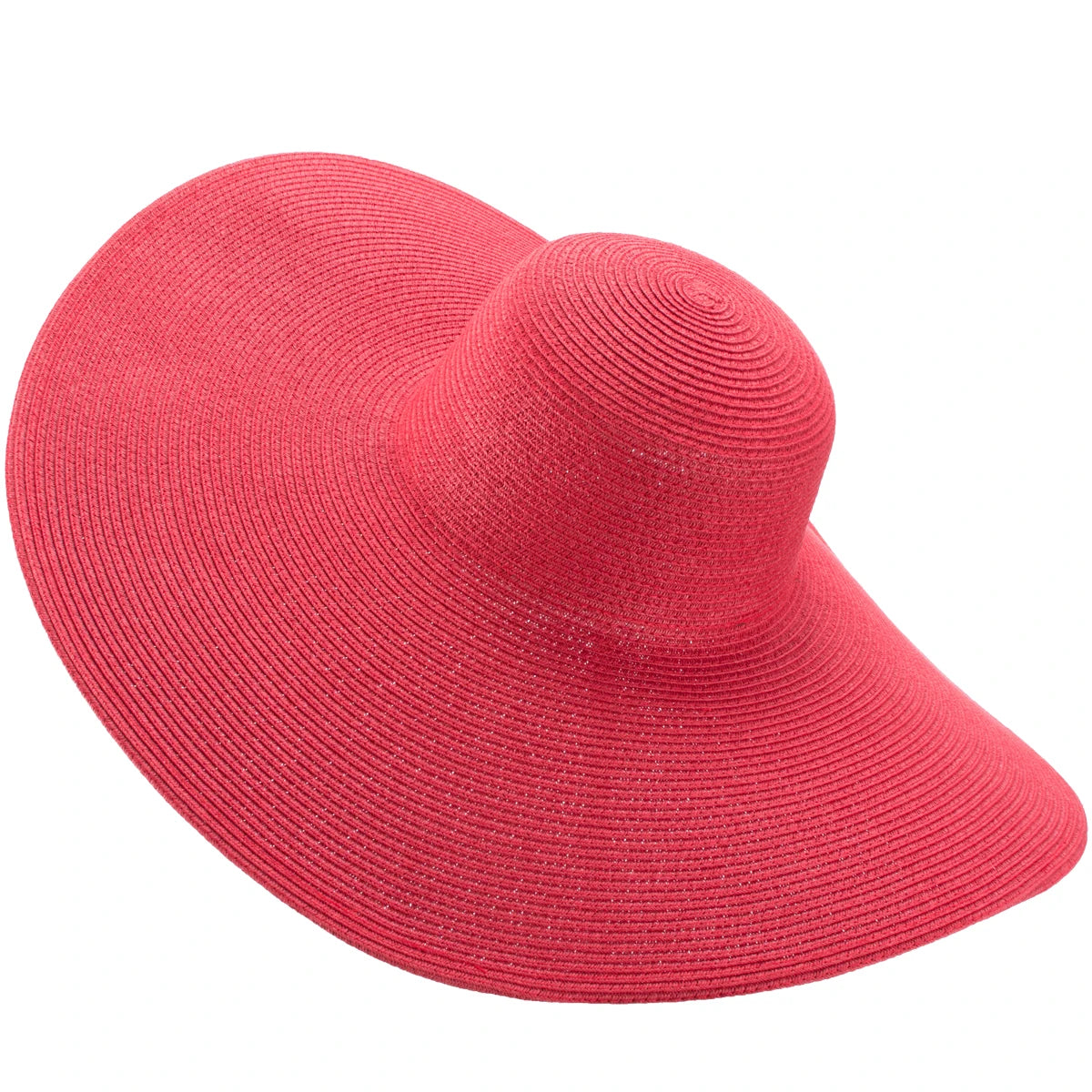 Lawliet 7.1''/18cm Faltbar Übergroß Riesig Breite Krempe Sonne Strand Stroh Hüte Hochzeit Damen Floppy Party Elegant A330