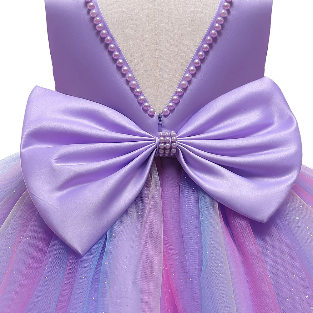 Newborn Dress For Girls Kids Summer Dresses Baby Girls 1st Birthday Wedding Princess Dress For Bridesmaids Infant Vestidos
