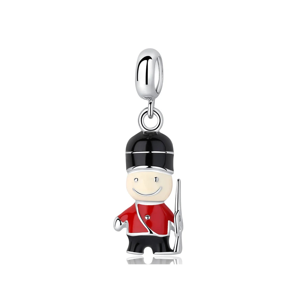 Originale 925 Sterling Silber Charms Liebe Reise London Bus Koffer Paris Perlen passen für Pan Armbänder Halsketten Frauen DIY Schmuck