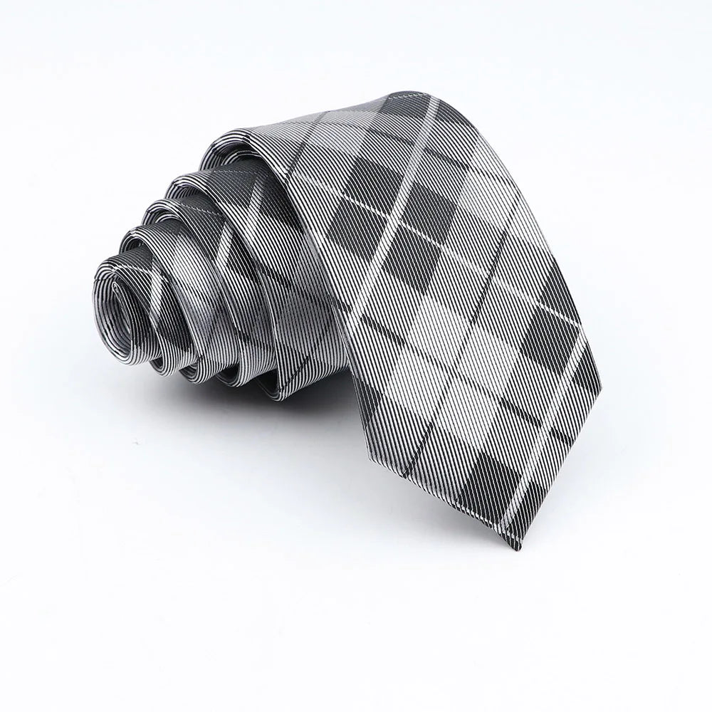 Neue Jacquard-Schottenkrawatte für Männer - Klassische 6cm-Krawatte für Hochzeit, Geschäft und Suit