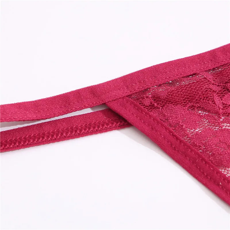 ZhejiangChoice Spitzen-Set Damen G-String - 3er Low Waist