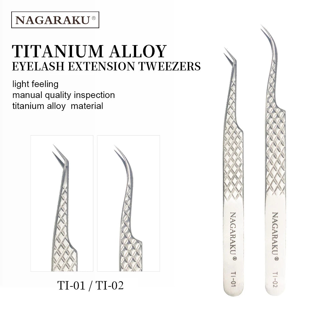 NAGARAKU Wimpernverlängerung Pinzette Makeup Edelstahl Wimpern 3D Präzise Clip