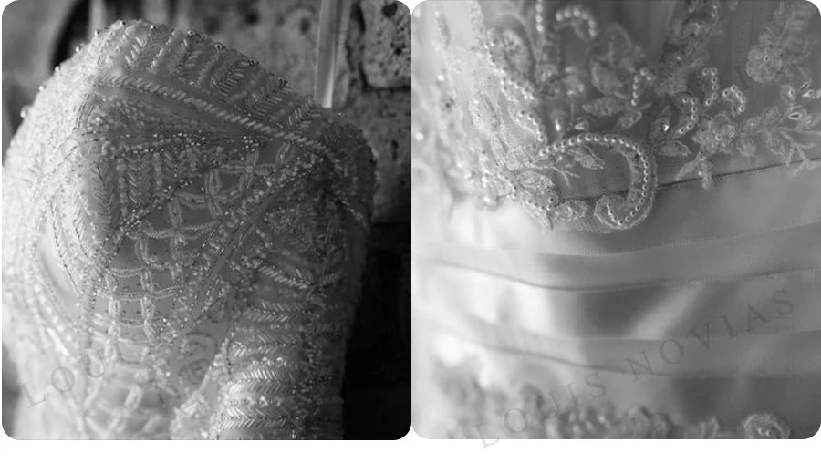 LOUIS NOVIAS Romantische Hochzeitskleider Für Frauen Off Shoulder Backless Appliques Sweetheart Hochzeitsgown Vestidos De Novia