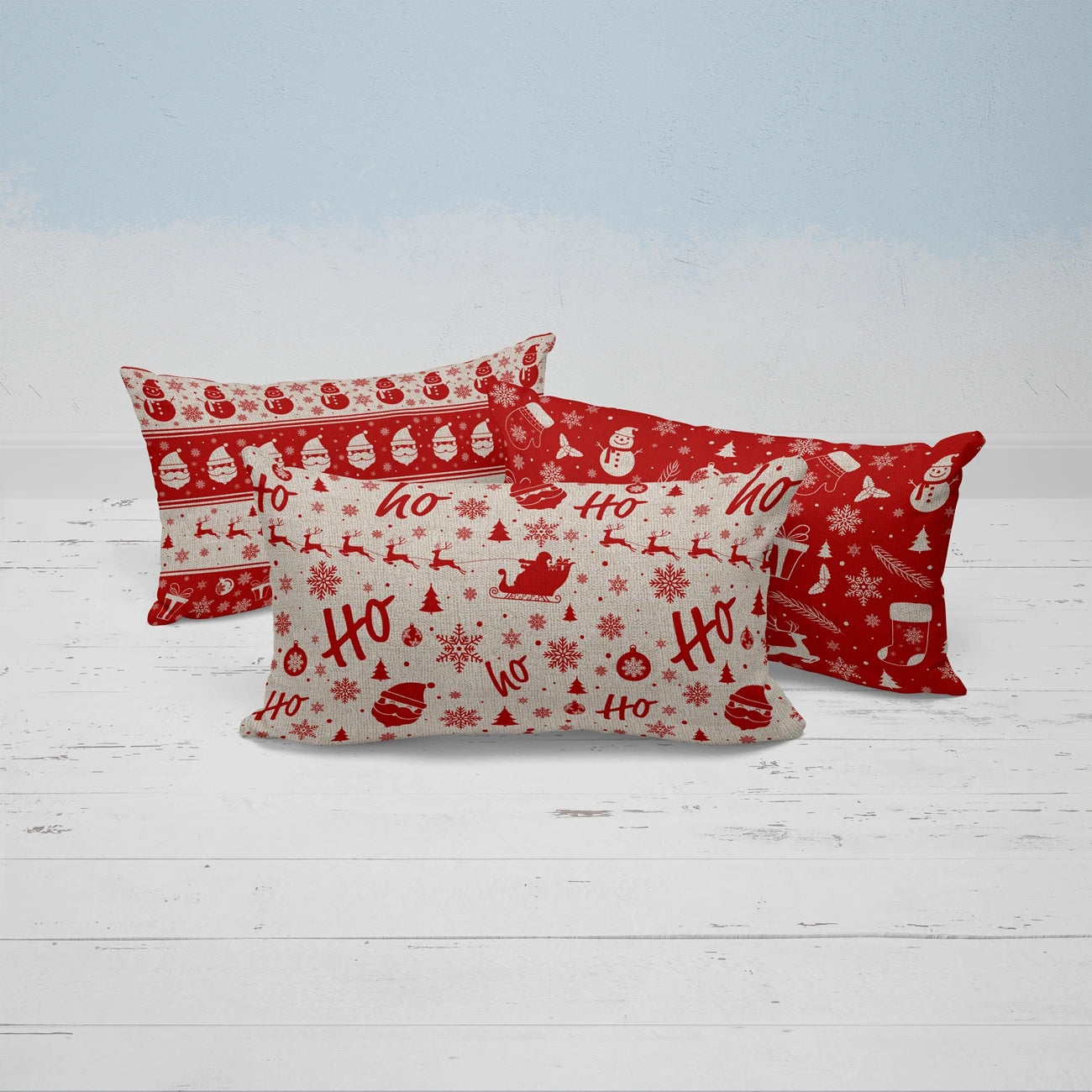 2022 Happy New Year Merry Christmas Xmas Pillow Cover 30X50 Boho Decor Decorative Pillows for Sofa Tree Red Party Decorations