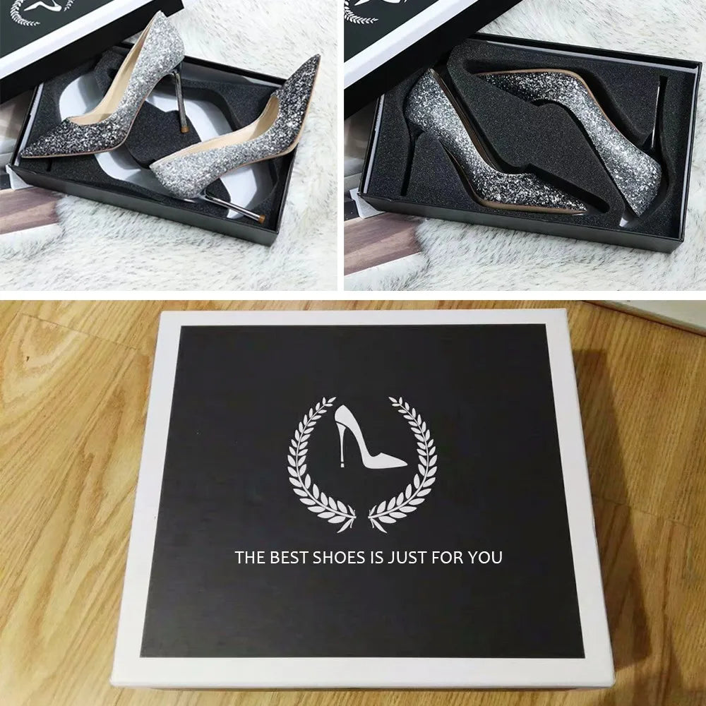 Aedra Overkneestiefel - 8 cm Absatz Größe 47 Reißverschluss