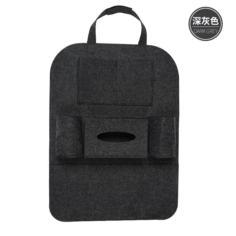 Car Seat Back Storage Bag Multifunctional Adjustable Backseat Storage Bag High Capacity Storage Bag Inside Seat Back Bag