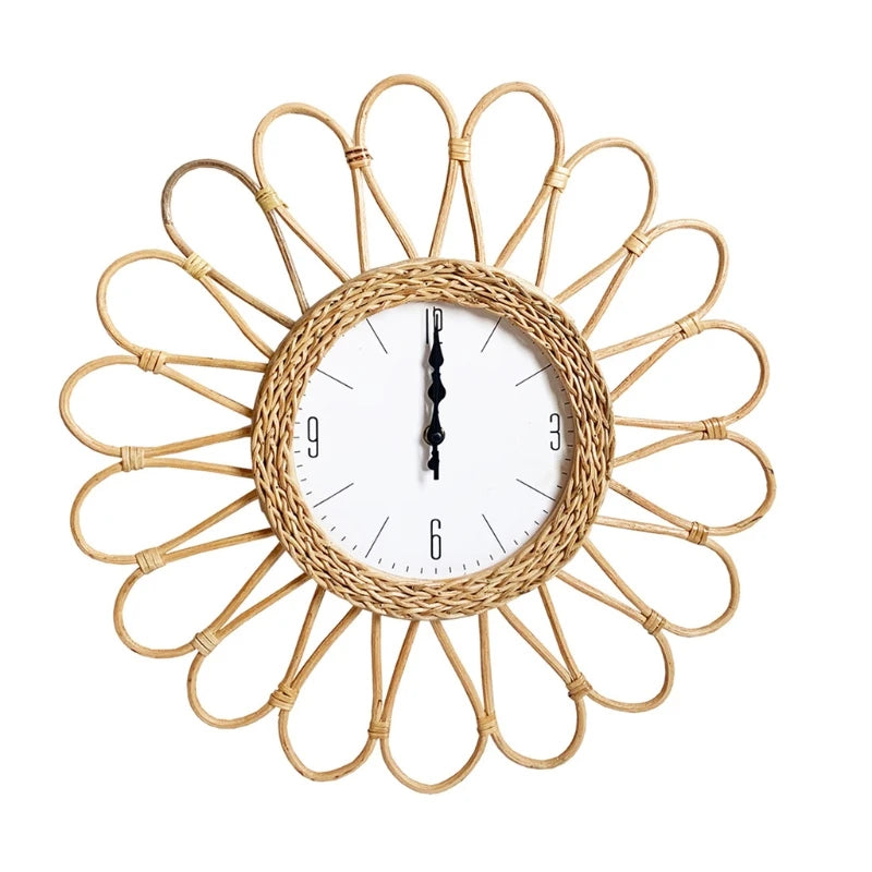 Rattan-Wanduhr 2025: Handwoven DIY-Design - Natural Home Collection