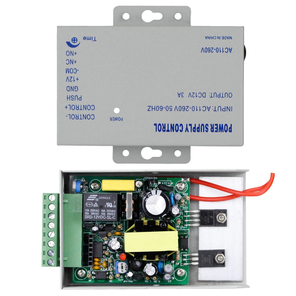 Netzteil 2025: DC12V 3A New Access Control System Power Supply Switch - AC AC110V-260V Input Time Delay Door Locks Video Intercom System K80 Collection