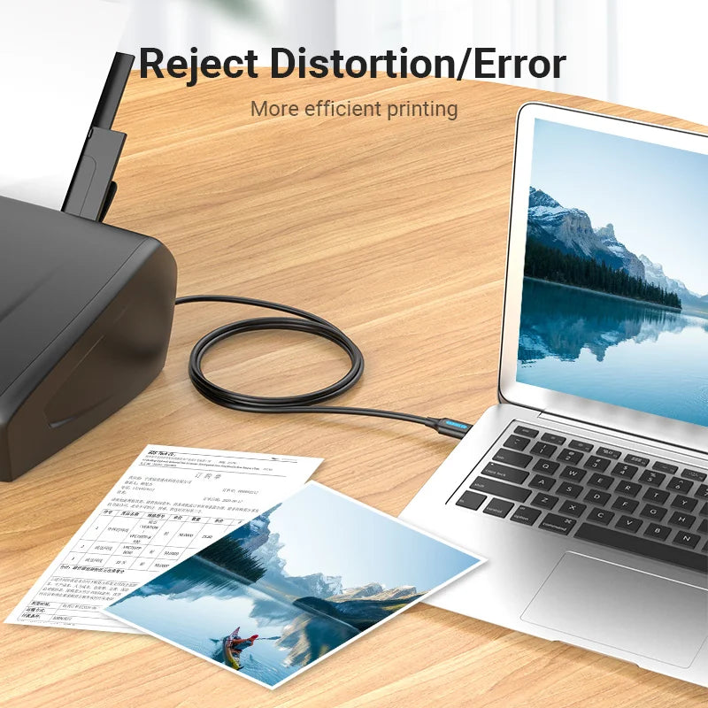 USB Druckerkabel 2025 - Vention USB 2.0 Type A zu B - Drucker Scanner Kabel HP Canon Epson ZJiang