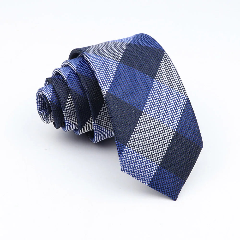 Neue Jacquard-Schottenkrawatte für Männer - Klassische 6cm-Krawatte für Hochzeit, Geschäft und Suit