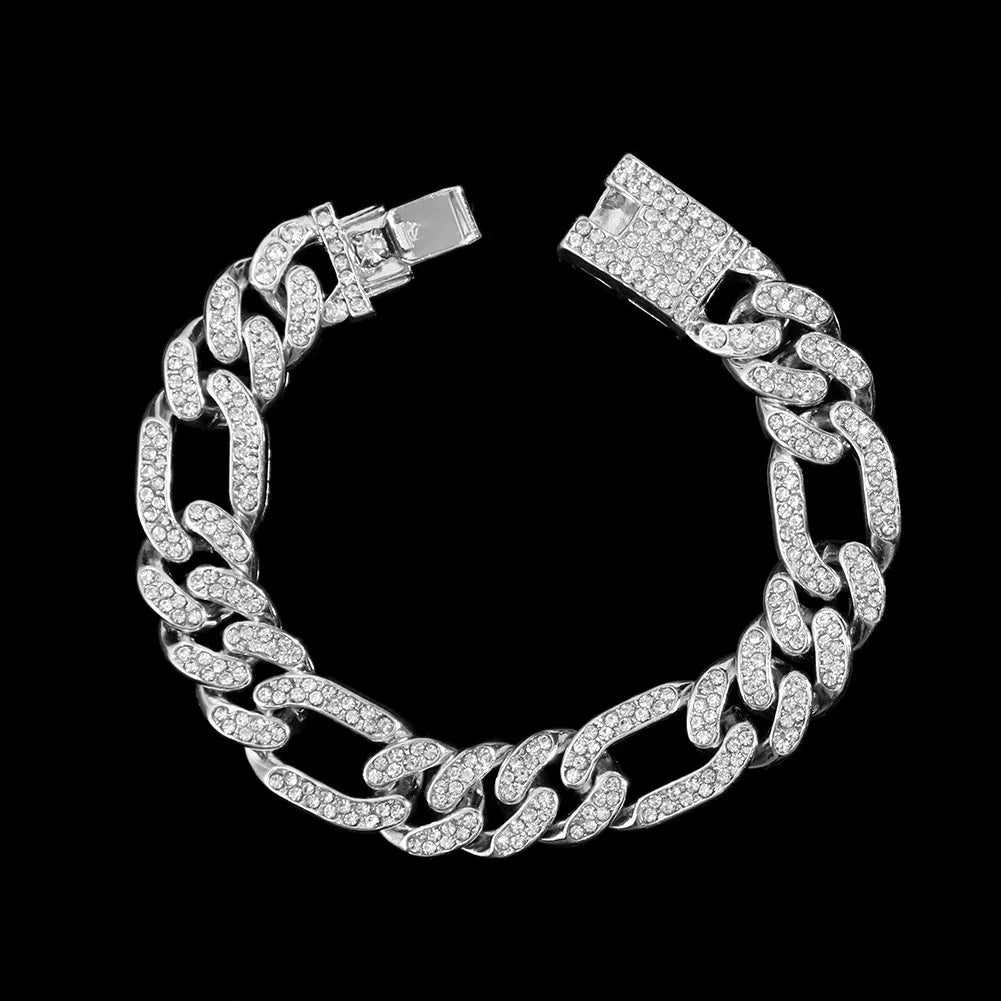 Luxus Voll Strass Große Tennis Kette Armbänder 2025 - Frauen Männer Fashion Bling - Iced Out Quadrat Kristall Armband Hand Schmuck Premium