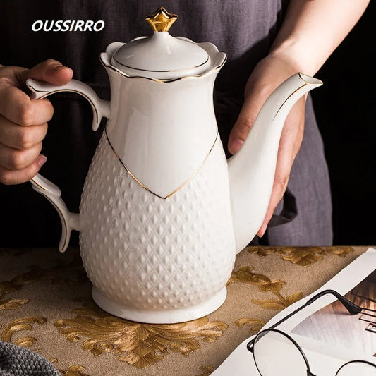Care Porzellan Thermos Großkapazität-Kapazität 1L Mund 6cm