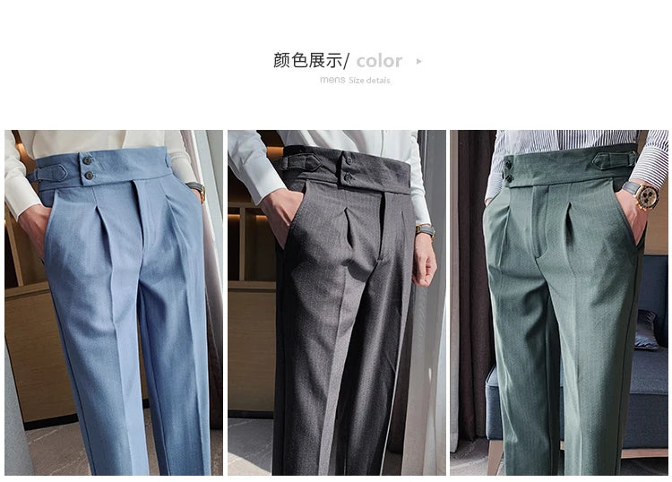 MYAZHOU Slim Fit Hose Hohe Taille - Polyester S-XXL