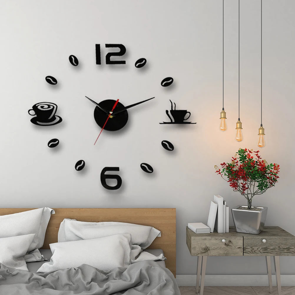 Choice 3D Wanduhr Acryl Rahmenlos - Quartz Leise 80cm