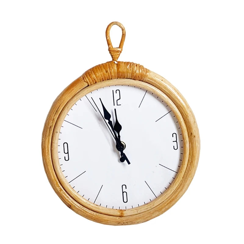 Rattan-Wanduhr 2025: Handwoven DIY-Design - Natural Home Collection