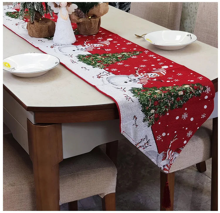 FestiveTree Tischdecke Santa Rot - Kapazität 1 Stück, Größe 135x180 cm