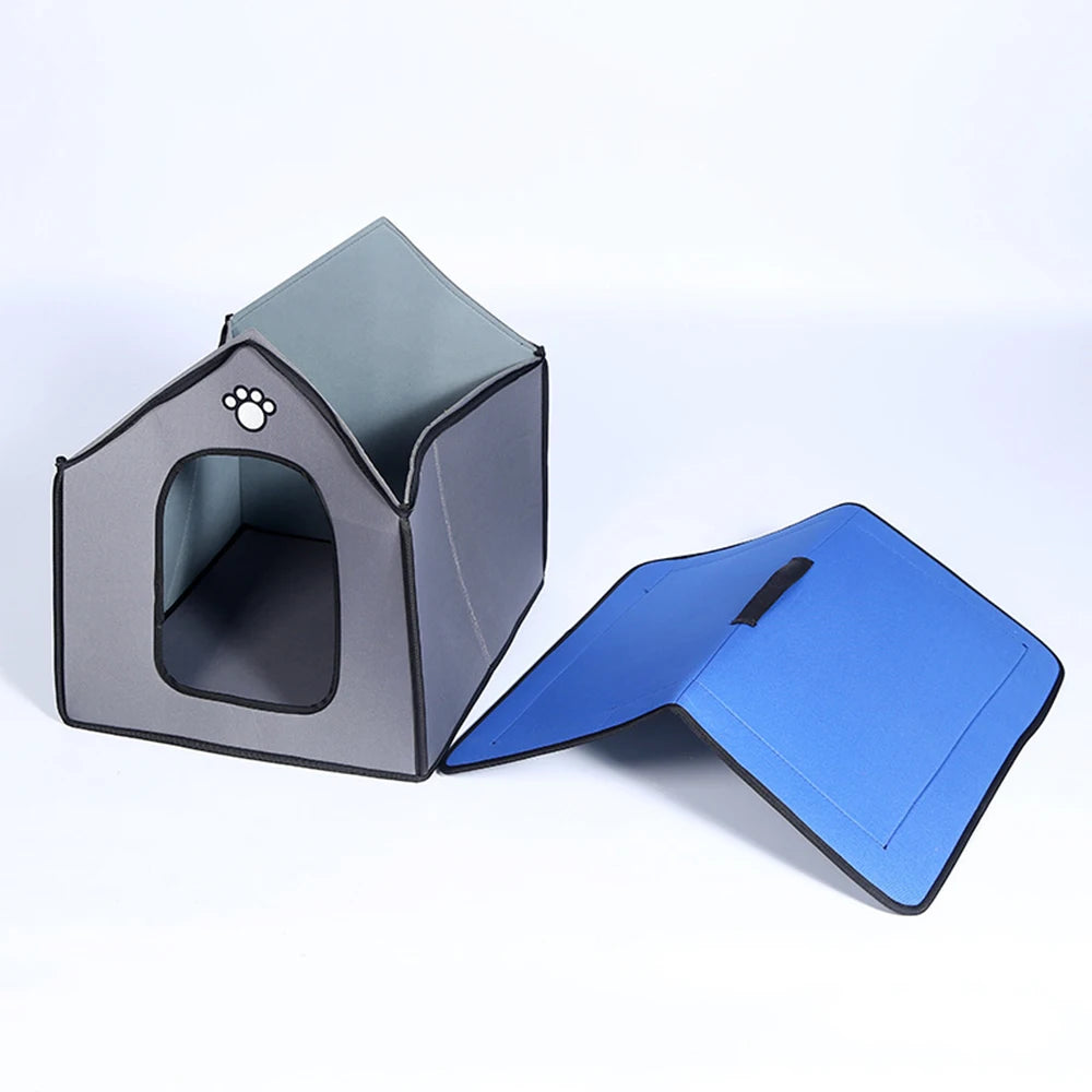 Medium Dog Kennel Outdoor Waterproof Soft Comfortable Pet House Chew Proof Removable Small Dog Bed Pet Sleeping Mat Portable
