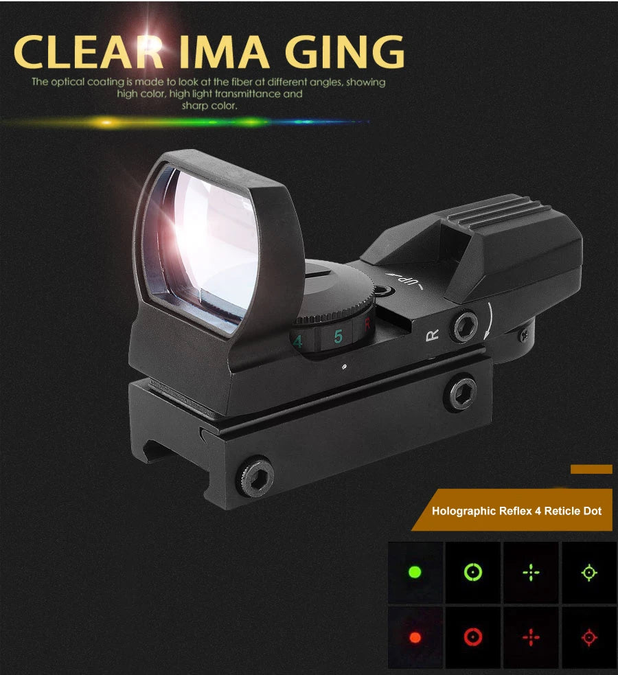 Bestsight Holographisch Rotpunktvisier - 20mm Schiene 6x