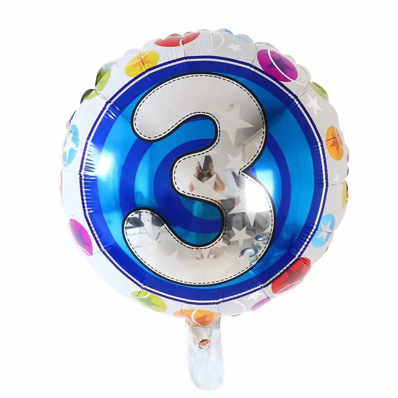 Disney 40C-SZ-2 Zahlenfolie 18Inch Blau - 10er Pack