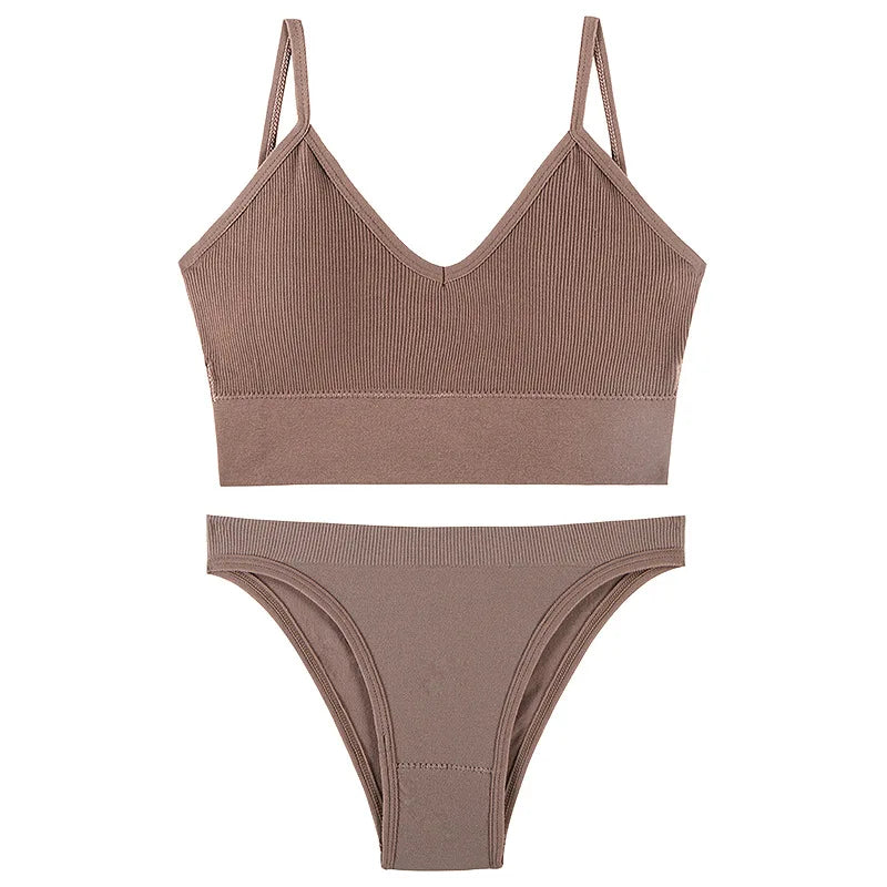 Choice Nahtlos Bralette Set - Gepolstert Kabellos S M