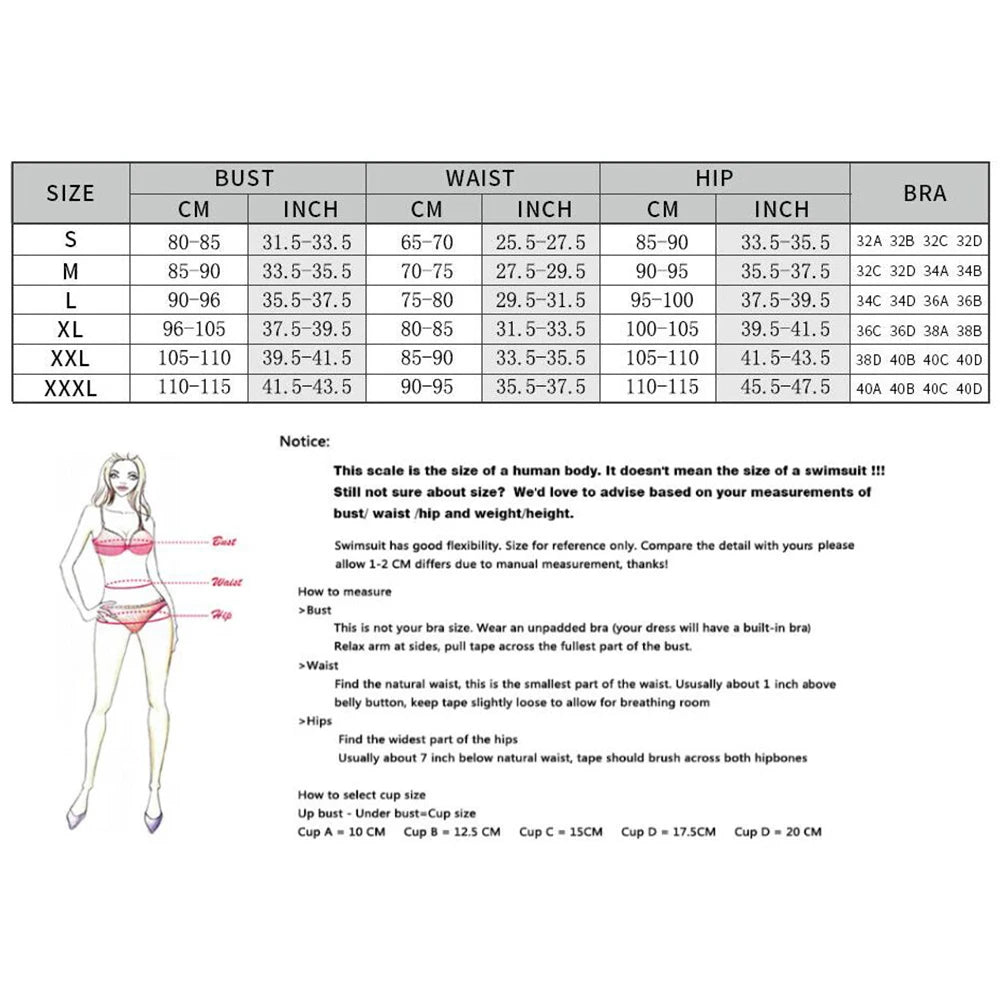 Elegant High Waist Bikini Set: SEAURAL Verbesserte Unterstützung Bandage Wire-Free Support - Schwimmbekleidung Frauen Strappy Floraler Print Zweiteilig