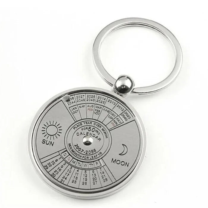 Perpetual Kalender Schlüsselanhänger - Metall 5cm Neu