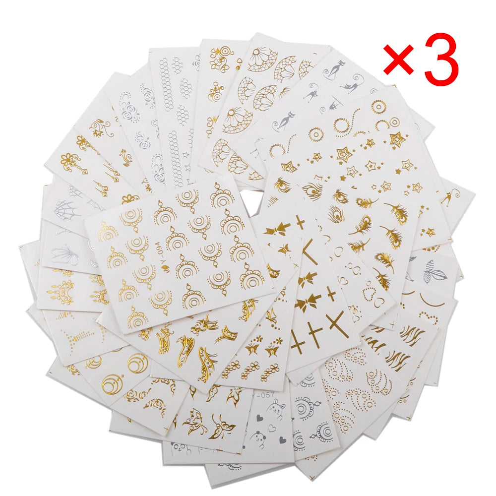 LunaNail Pro Wassertransfer Sticker - 30 Blatt A6 Dünn