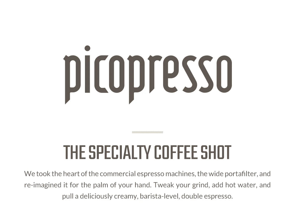 WACACO Picopresso Portable Espresso Maker, Specialty Coffee Machine, 18 Bar Pressure Travel Coffee,  Gift, New Year