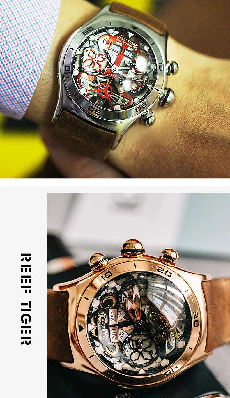 Reef Tiger tourbillon automatic watch