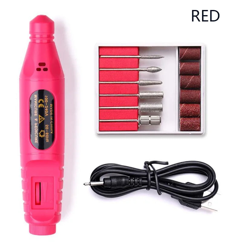 Manicures Set UV LED Lamp Dryer With 12/6 pcs Nail Set Gel Polish Kit Soak Off Manicure Tools Set electric Nail drill Nail Tools