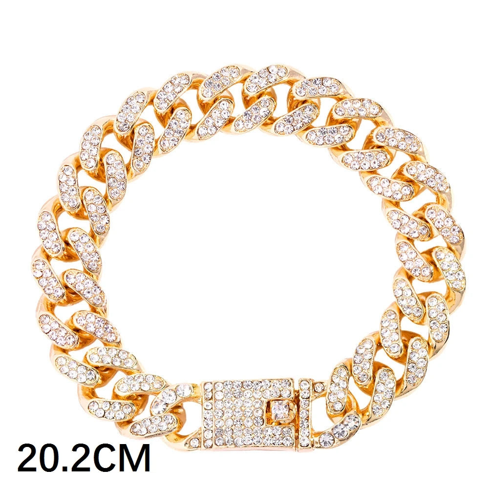 Luxus Voll Strass Große Tennis Kette Armbänder 2025 - Frauen Männer Fashion Bling - Iced Out Quadrat Kristall Armband Hand Schmuck Premium