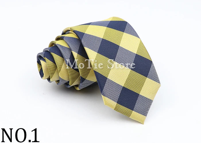 Neue Jacquard-Schottenkrawatte für Männer - Klassische 6cm-Krawatte für Hochzeit, Geschäft und Suit