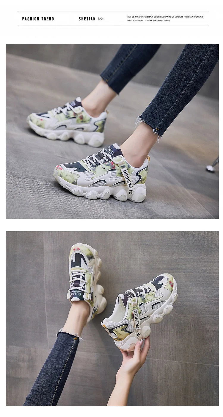 Shoes for Women  Female Shoes Luminous New Female Student Platform Sneakers Female Street Shooting BF562