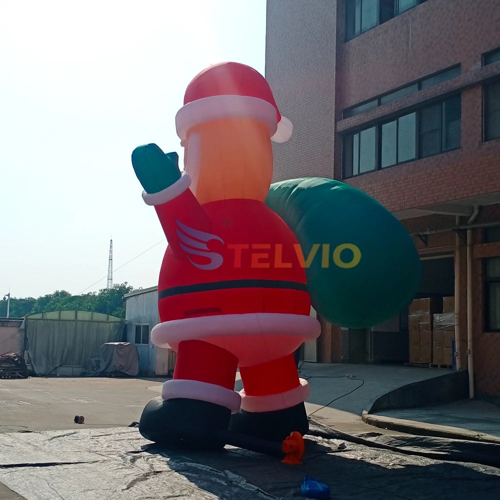 6m Christmas Inflatable Outdoor Garden Inflatables Santa Claus with Lighted Christmas Decoration