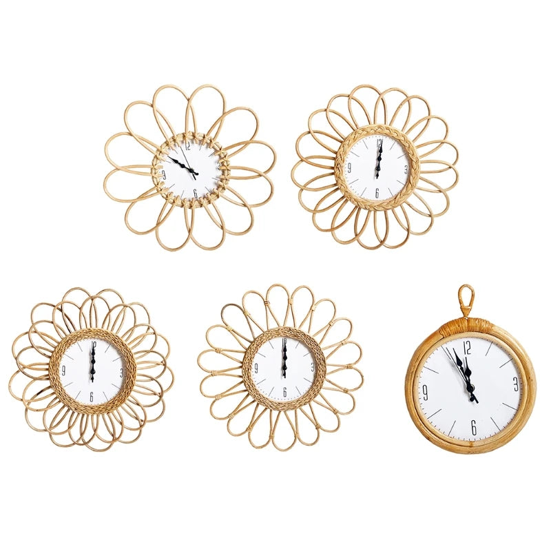 Rattan-Wanduhr 2025: Handwoven DIY-Design - Natural Home Collection