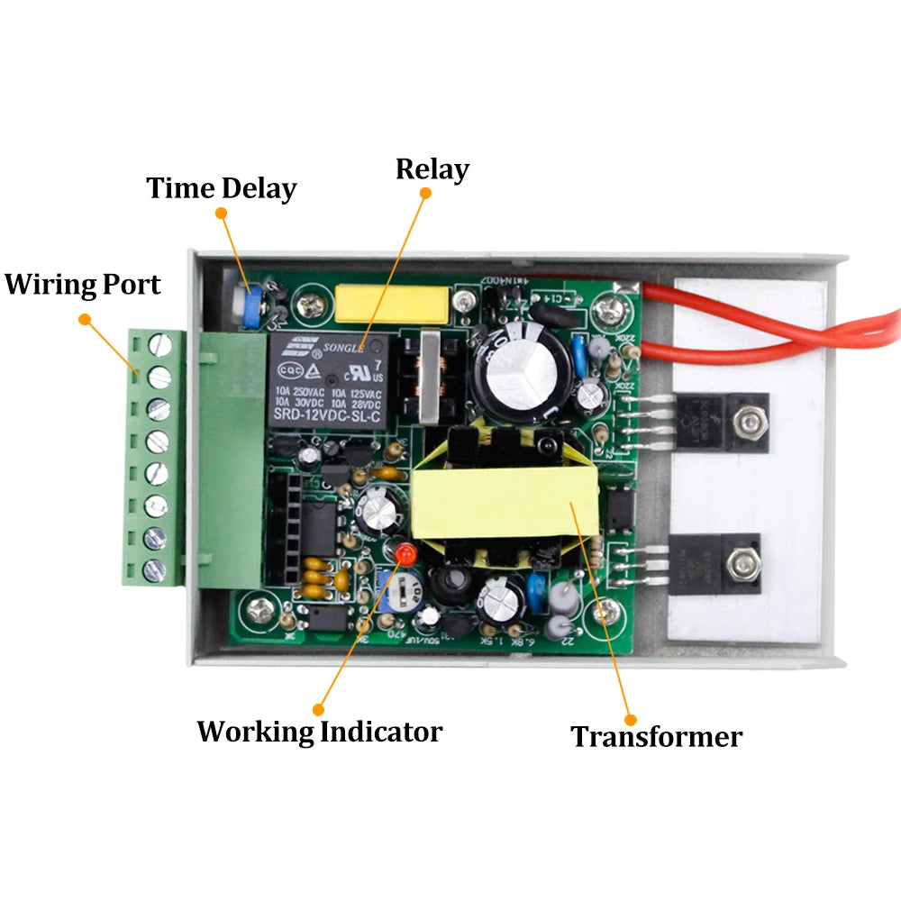 Netzteil 2025: DC12V 3A New Access Control System Power Supply Switch - AC AC110V-260V Input Time Delay Door Locks Video Intercom System K80 Collection