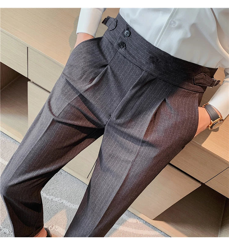 MYAZHOU Slim Fit Hose Hohe Taille - Polyester S-XXL