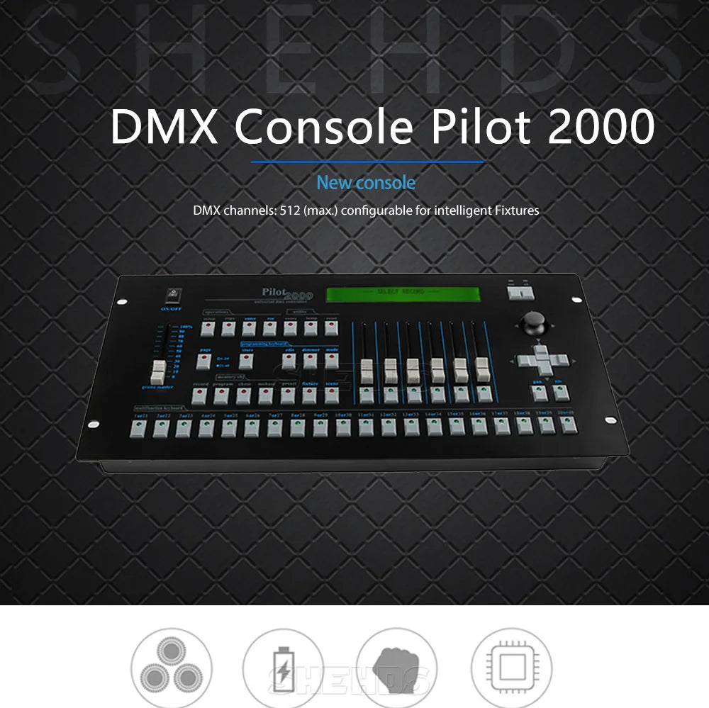 DMX SHEHDS 1024 Controller/192 Console Für Par Lighting Moving Head Light Internationaler Standard DJ Disco Hochzeiten Konzerte