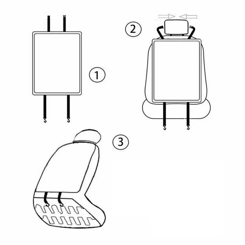 Car Seat Back Storage Bag Multifunctional Adjustable Backseat Storage Bag High Capacity Storage Bag Inside Seat Back Bag