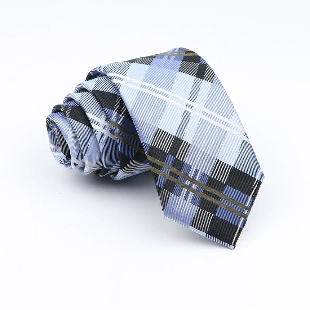 Neue Jacquard-Schottenkrawatte für Männer - Klassische 6cm-Krawatte für Hochzeit, Geschäft und Suit