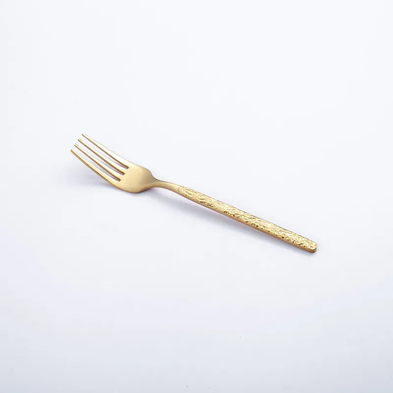 Stainless steel Western Cutlery set Knife Fork Spoon Dinner Set Dessert Dinnerware Western Steak Knife Tableware Spoon Fork