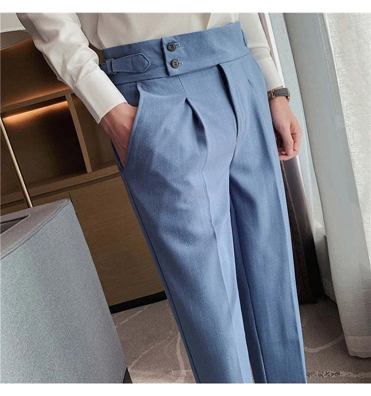 MYAZHOU Slim Fit Hose Hohe Taille - Polyester S-XXL