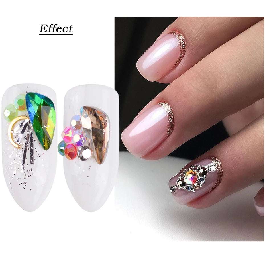 Starker Nagel Kleber Super Klebrig Klebstoff UV Gel Nagellack Für Strass Kristall Edelsteine Schmuck DIY Maniküre Nagel Kunst Werkzeuge LY1826