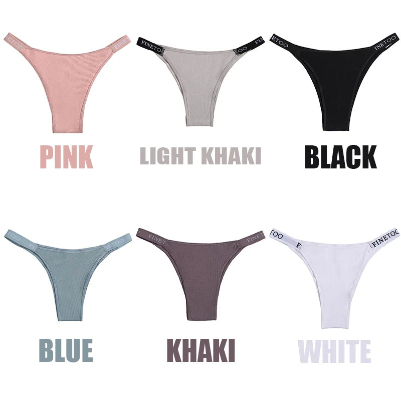 finetoo Damen Slips 2025 - 3er-Set Baumwoll-Panties einfarbig & komfortabel