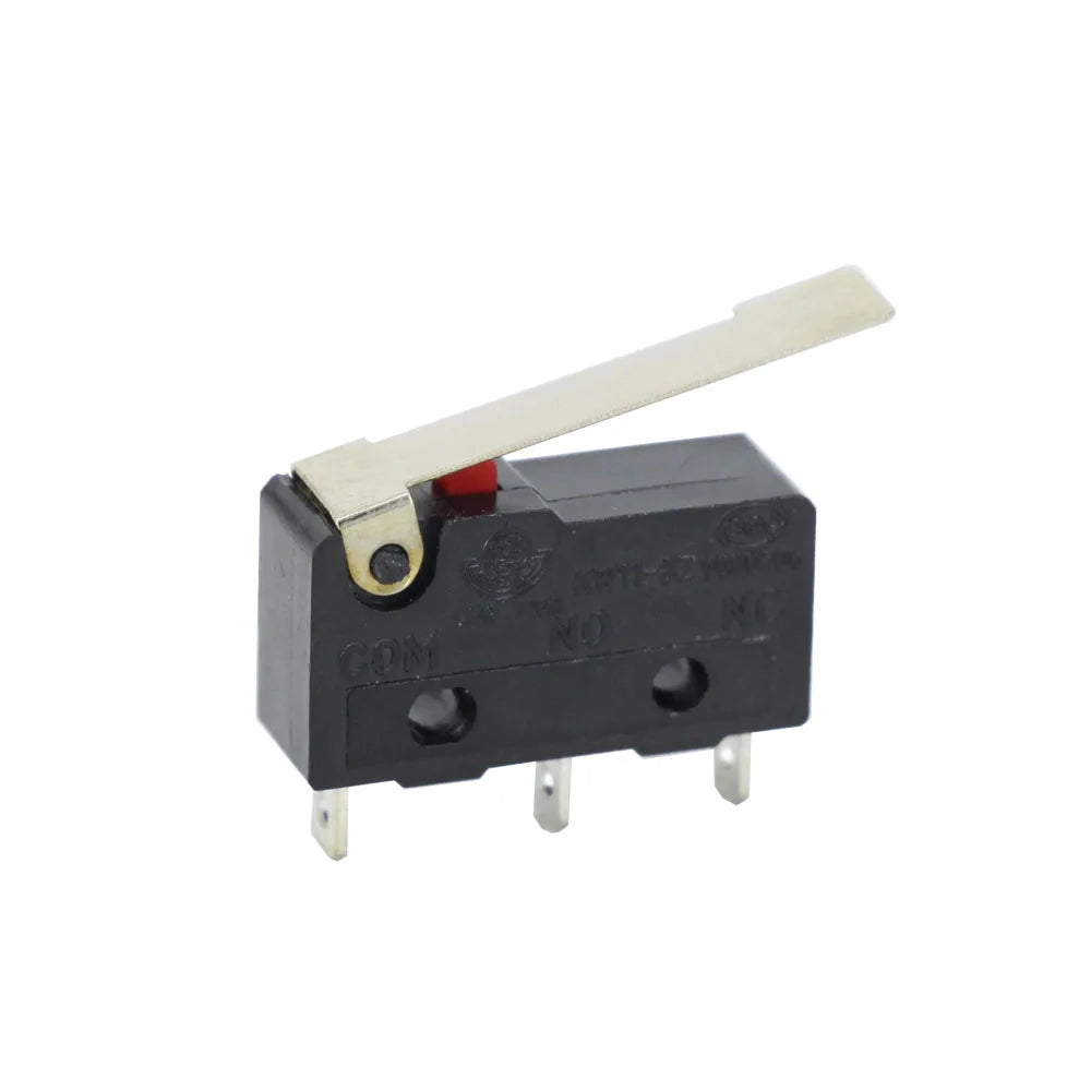 10x Mikroschalter KW11-3Z 5A 250V - Mini Endschalter NO/NC mit Rollenhebel