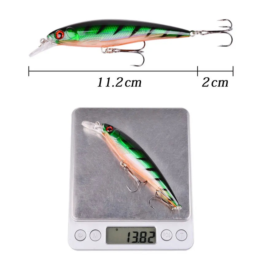 AOracle Laser Minnow Schwimmköder - 11cm 13g 0.6-1.8m