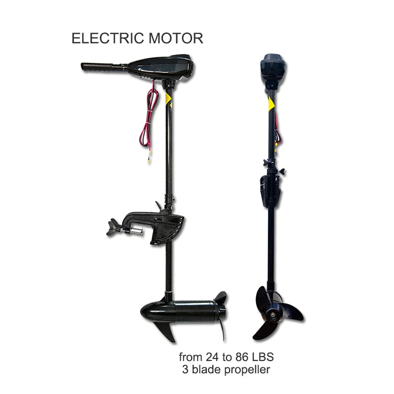 Boot Elektromotor 2025 - Electric Trolling Motor 12V/24V für Angelboote